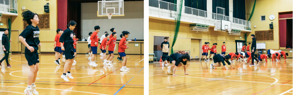 アスリートサポートジャパンによるフィジカルトレーニングの様子